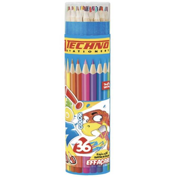crayons-de-couleurs-wow-effacable-boite-ronde-36-pieces-techno-ref-5806